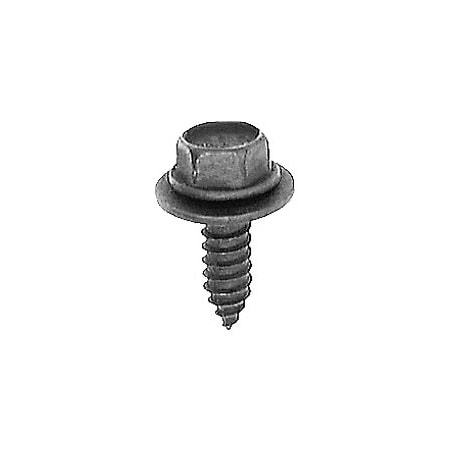Auveco Thread Forming Screw, M6.3-1.81 x 20 mm, Black Phosphate Hex Head Hex Drive AV12351